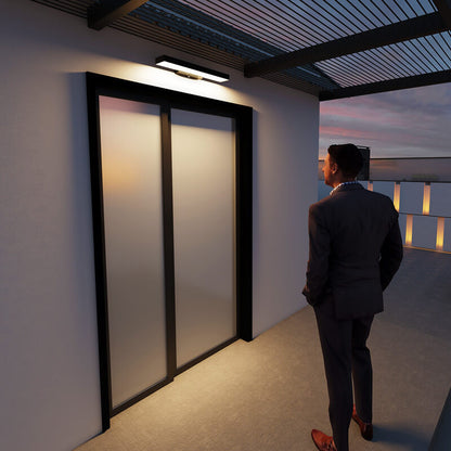 Outdoor LED Wall Light with Motion Sensor - Weather-Resistant Security Lighting