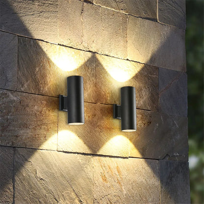 Black Aluminium Outdoor Wall Light - Waterproof Exterior Lighting