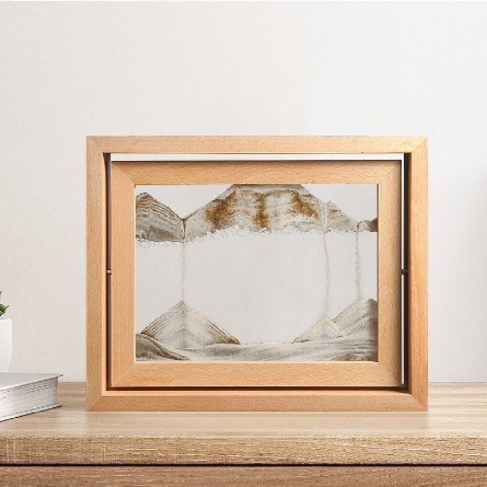 Natural Wood Sand Art Kit - Creative DIY Home Decor for Kids