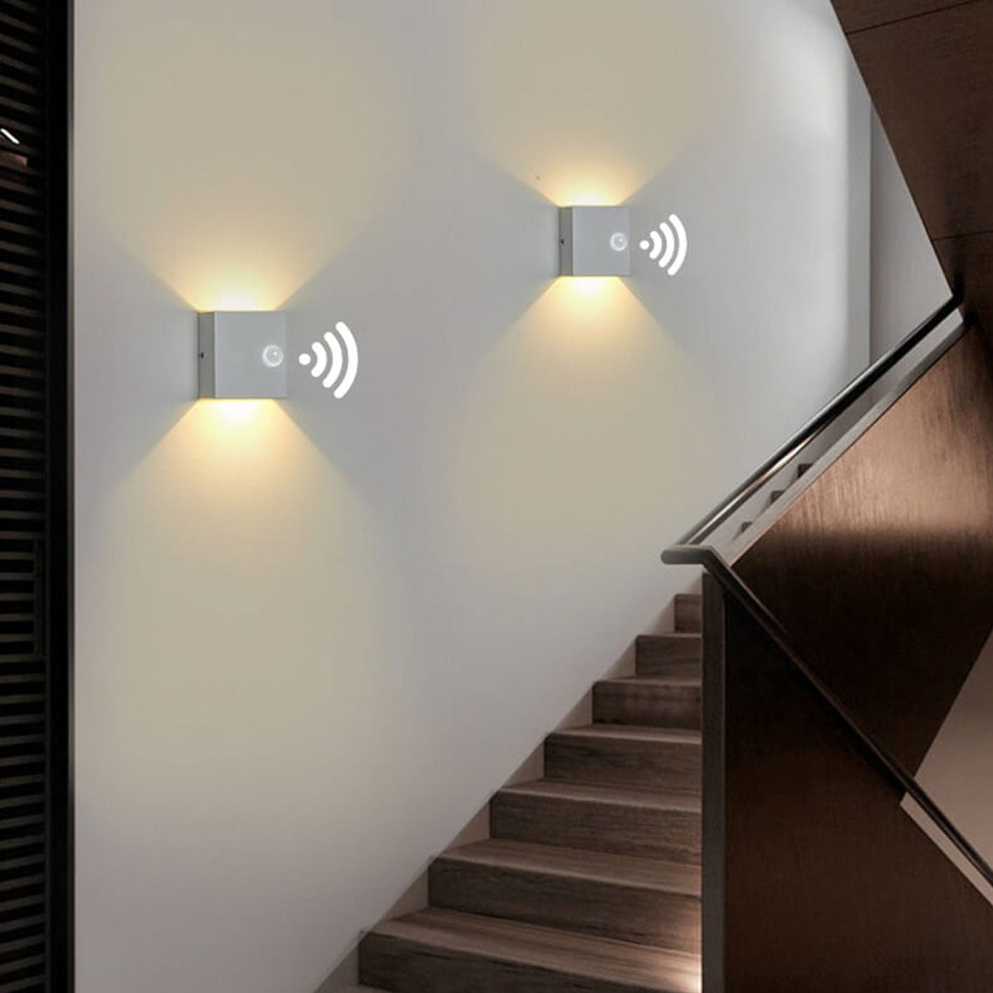 Wireless Motion Sensor LED Wall Light for Indoor & Outdoor Security