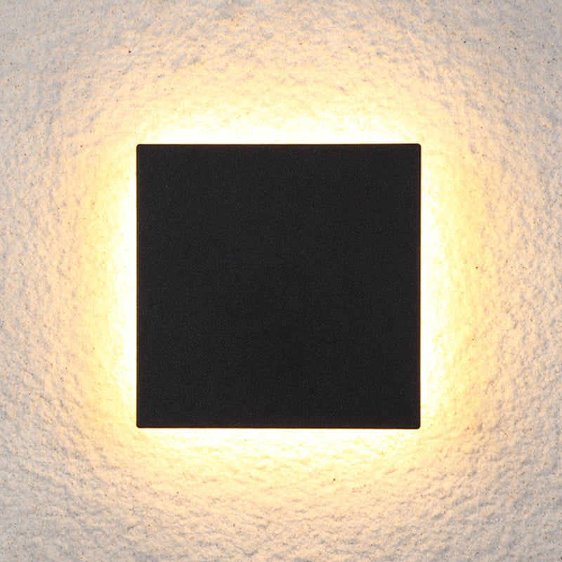 Compact LED Outdoor Wall Light - Modern Uplight & Downlight Fixture