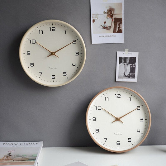 Minimalist Wooden Wall Clock - Scandinavian Design for Home Decor
