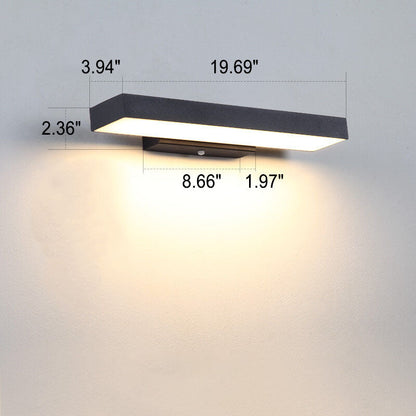 Outdoor LED Wall Light with Motion Sensor - Weather-Resistant Security Lighting