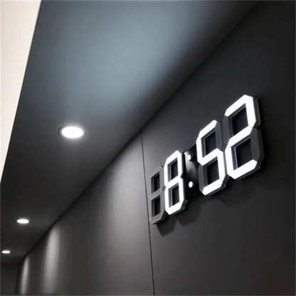 Modern Digital LED Wall Clock with Auto-Dimming - Stylish Time Display