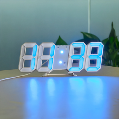 Modern Digital LED Wall Clock with Auto-Dimming - Stylish Time Display
