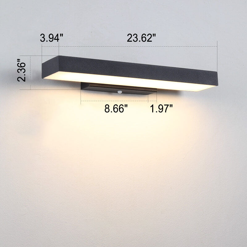 Outdoor LED Wall Light with Motion Sensor - Weather-Resistant Security Lighting