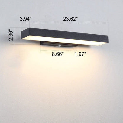 Outdoor LED Wall Light with Motion Sensor - Weather-Resistant Security Lighting