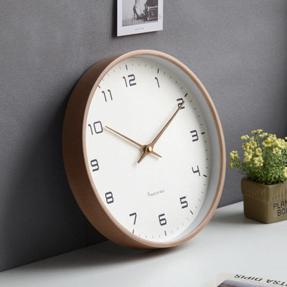 Minimalist Wooden Wall Clock - Scandinavian Design for Home Decor