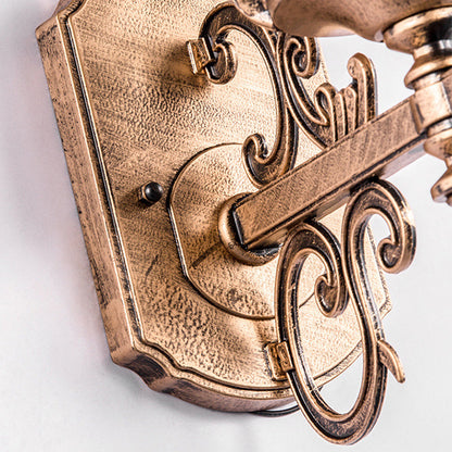 Vintage Outdoor Glass Wall Lantern Light for Garden and Patio