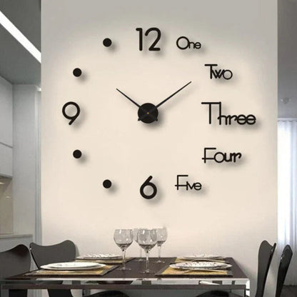 Stylish Silent Wall Clock - Easy to Hang Modern Home Decor