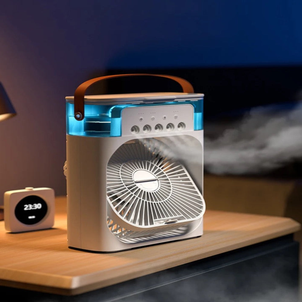 Portable Air Cooler | LED Ambient Light & USB Powered