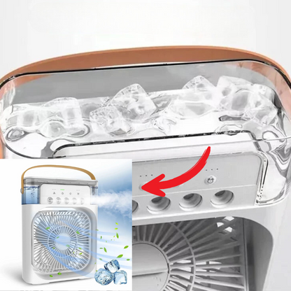 Portable Air Cooler | LED Ambient Light & USB Powered