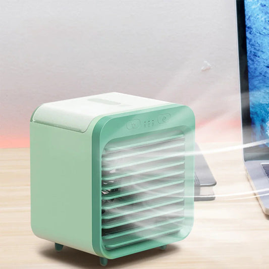 Portable Air Cooler Mini | 3-Speed USB Cooling Fan With Humidifier