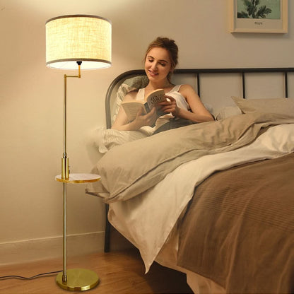 Modern LED Floor Lamp for Living Room, Adjustable Height Lighting