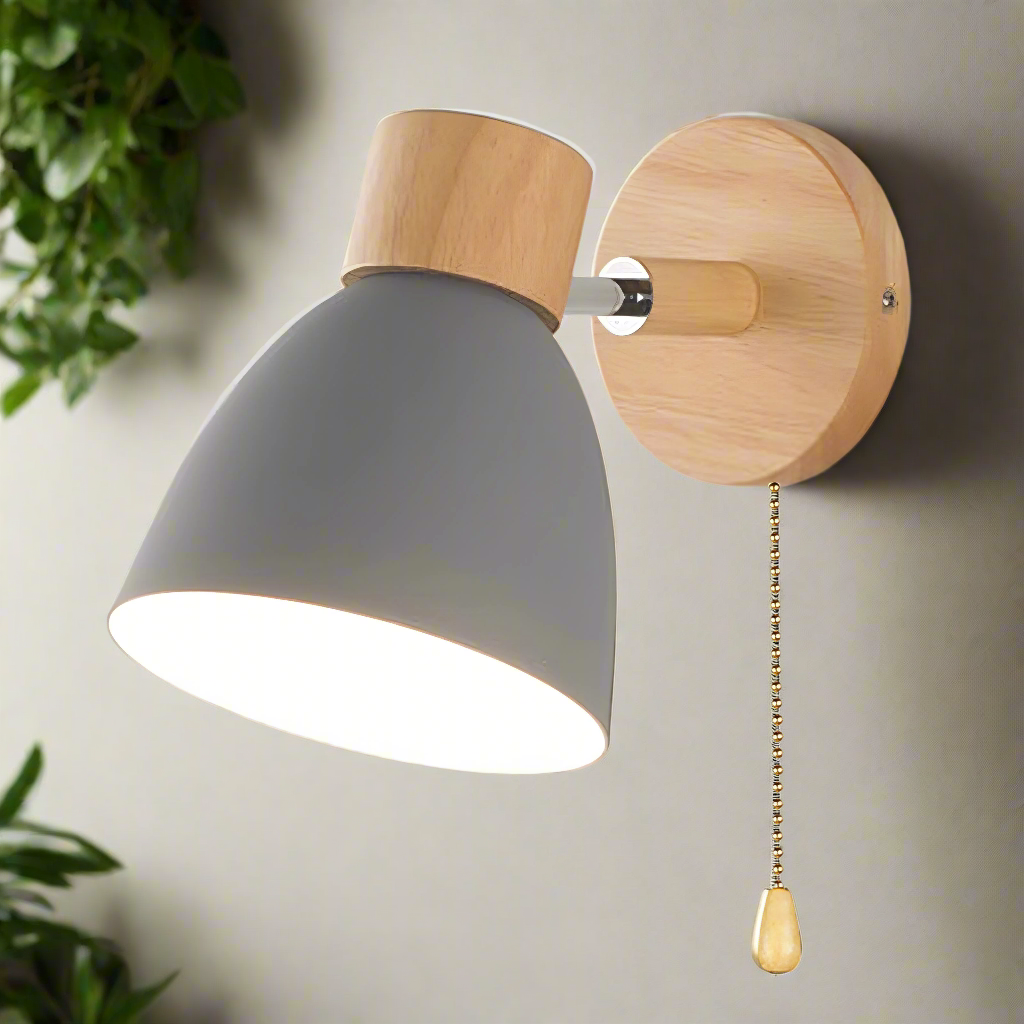 Scandinavian Indoor Wall Lights with Pull Switch - Modern Lighting