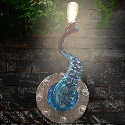 Octopus Tentacle Wall Light - Ocean-Inspired Sculptural Lamp