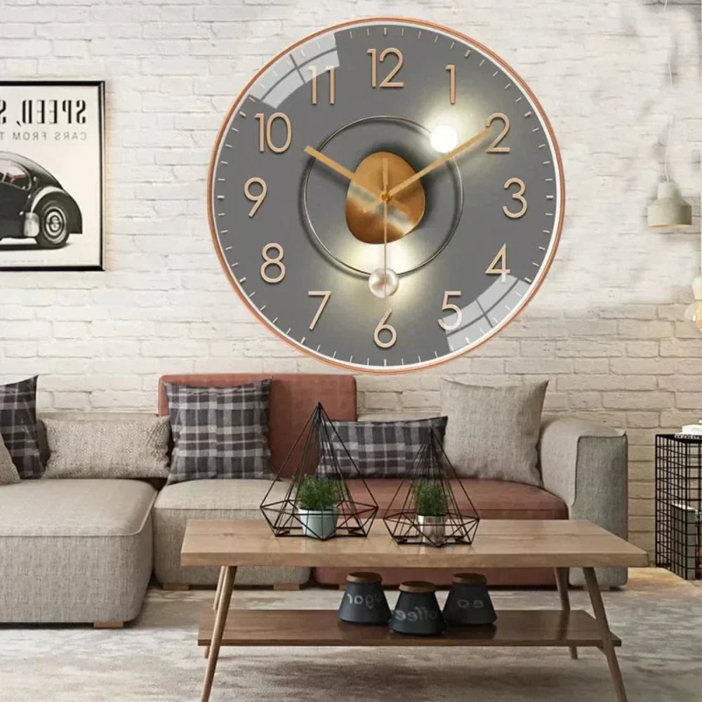 Minimalist Silent Wall Clock - Modern Home Décor for Living Room