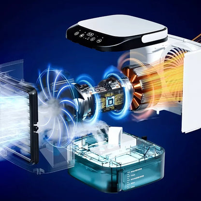 Portable Air Cooler | 3-Speed Humidifier With LED Light