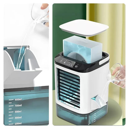 Portable Air Cooler | 3-Speed Humidifier With LED Light