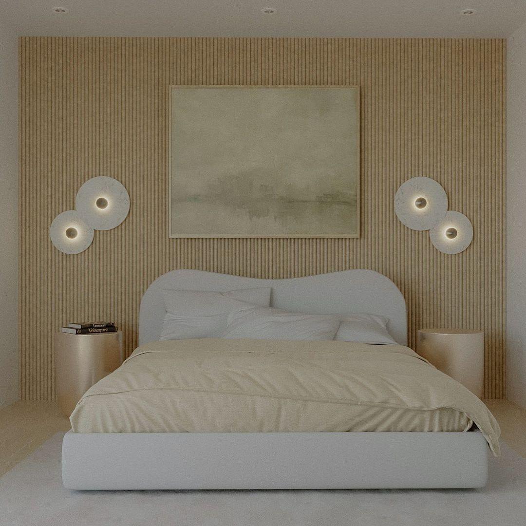 Modern Round LED Wall Light – Flush Mount Fixture for Home Lighting