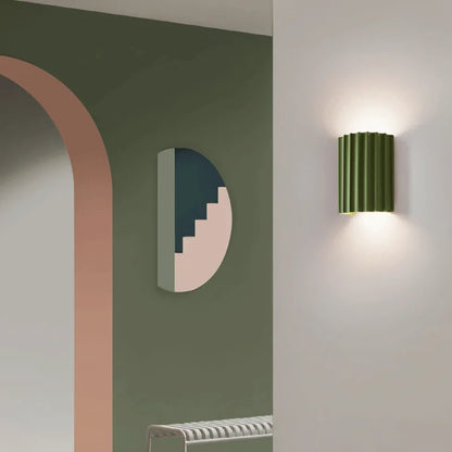 Scandinavian Ribbed Wall Light – Modern Minimalist Lighting Fixture