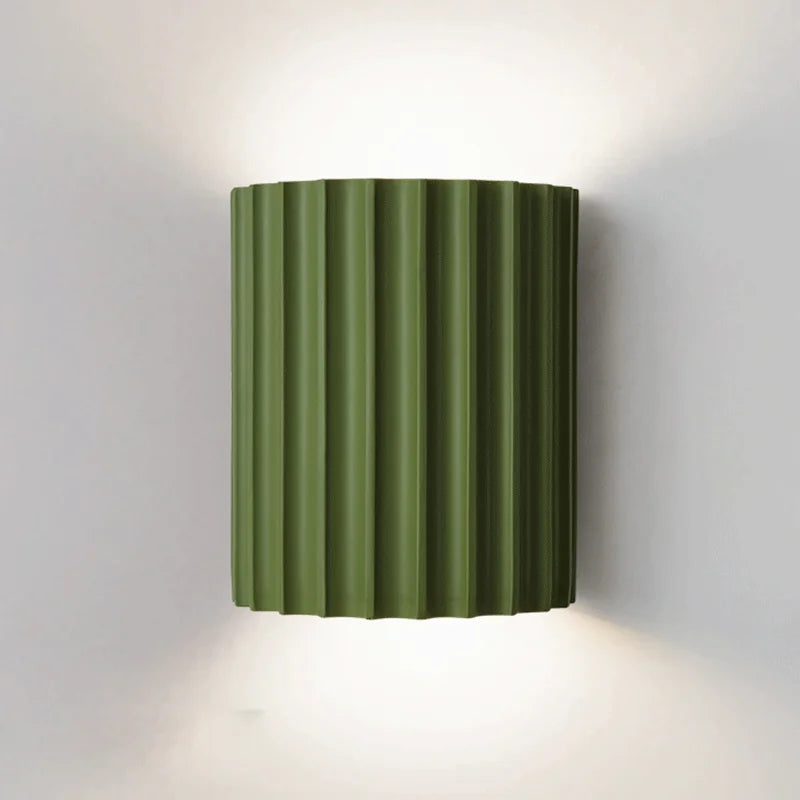 Scandinavian Ribbed Wall Light – Modern Minimalist Lighting Fixture