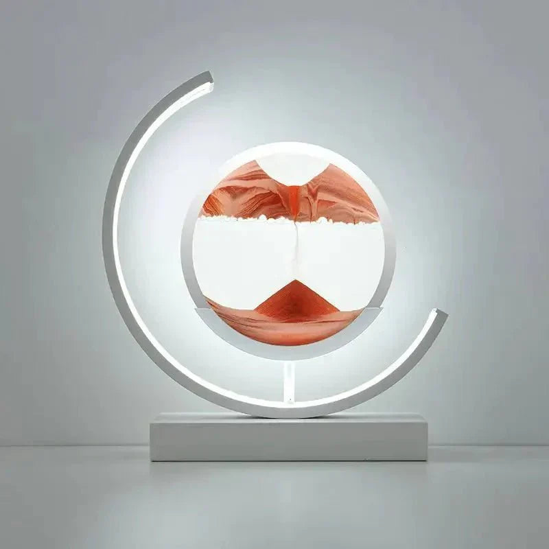 LED Sand Art Light - Crescent Moon Night Lamp for Home Decor