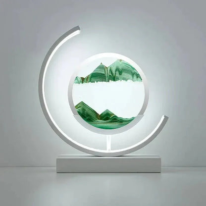 LED Sand Art Light - Crescent Moon Night Lamp for Home Decor