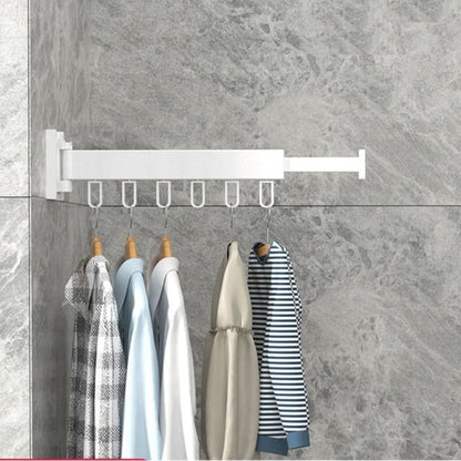 Foldable Wall-Mounted Clothes Drying Rack - Space-Saving Solution
