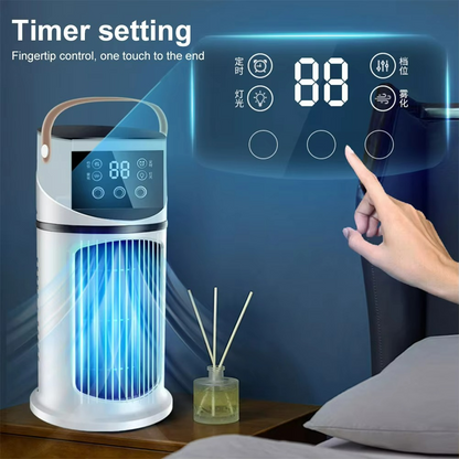 Portable Air Cooler Humidifier | Digital Controls With 9-Speed Fan