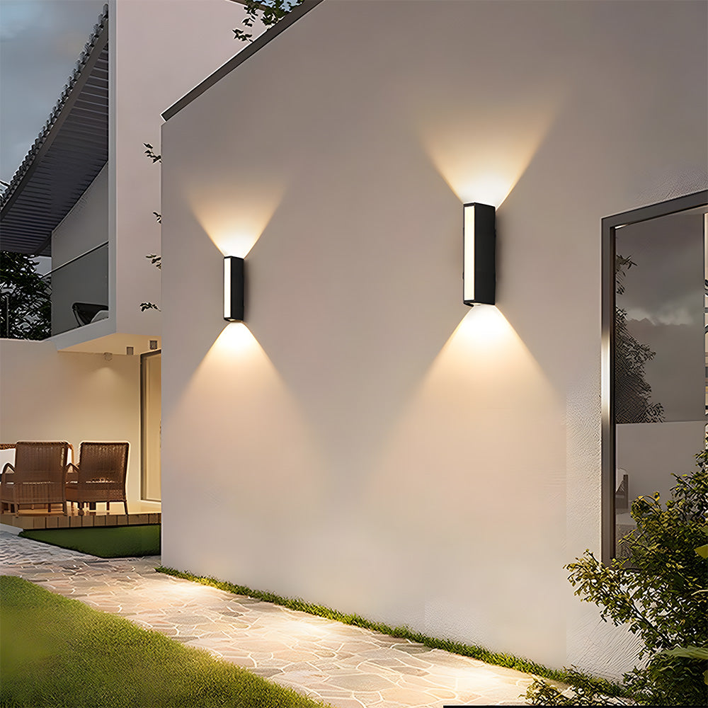 Modern LED Outdoor Wall Light Up Down Sconce for Garden & Patio
