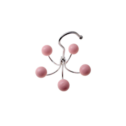 Rotating Wall Hook with Wooden Balls - Decorative Storage Solution