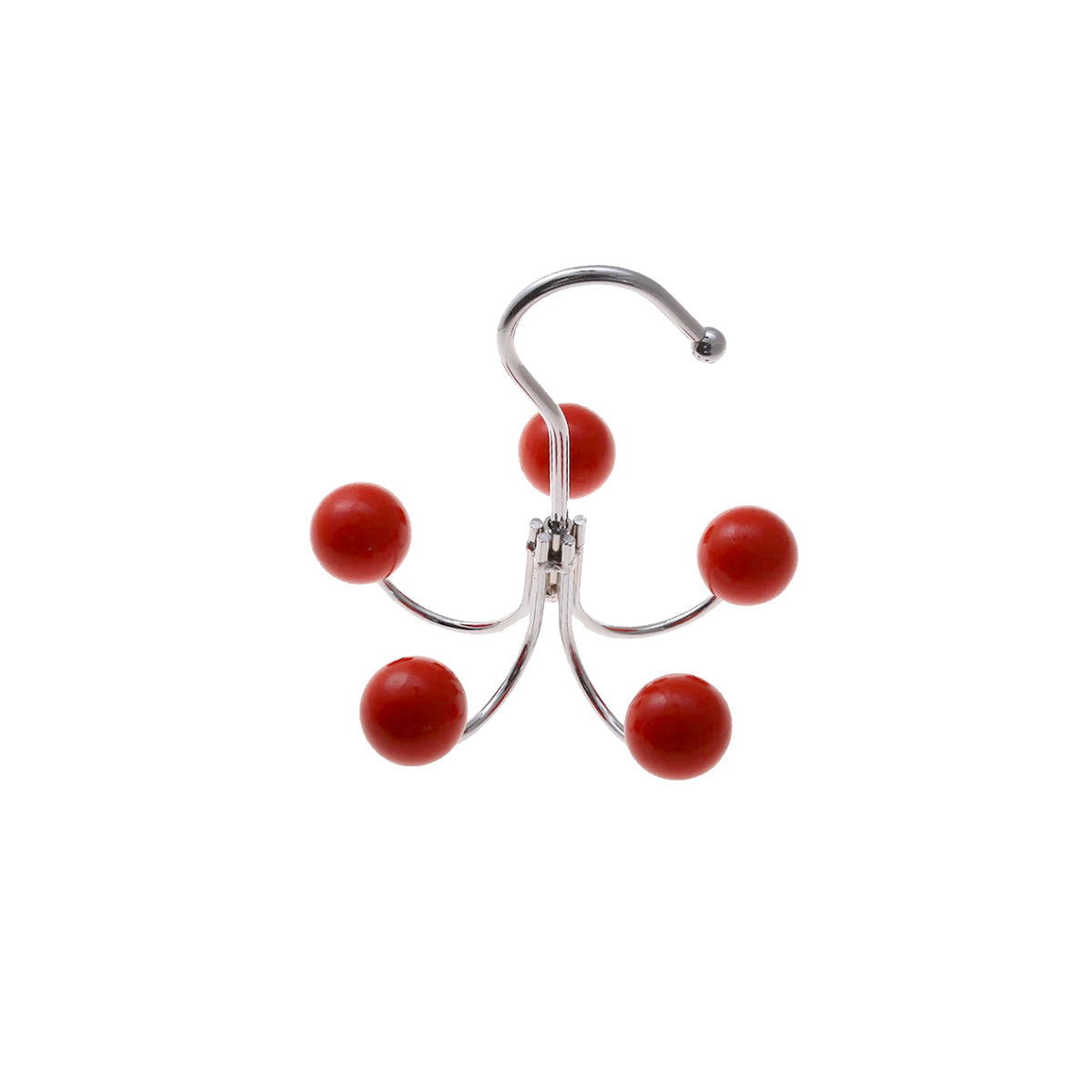 Rotating Wall Hook with Wooden Balls - Decorative Storage Solution