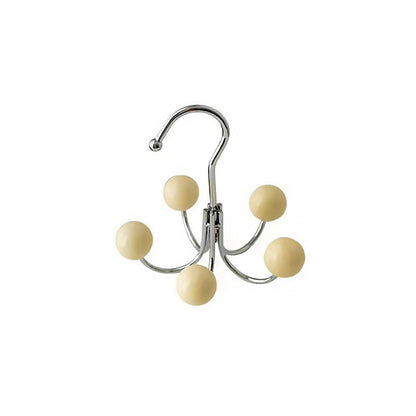 Rotating Wall Hook with Wooden Balls - Decorative Storage Solution
